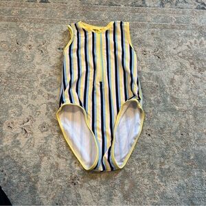 Cromer Resortwear Girls Striped One Piece Swimsuit Size 10